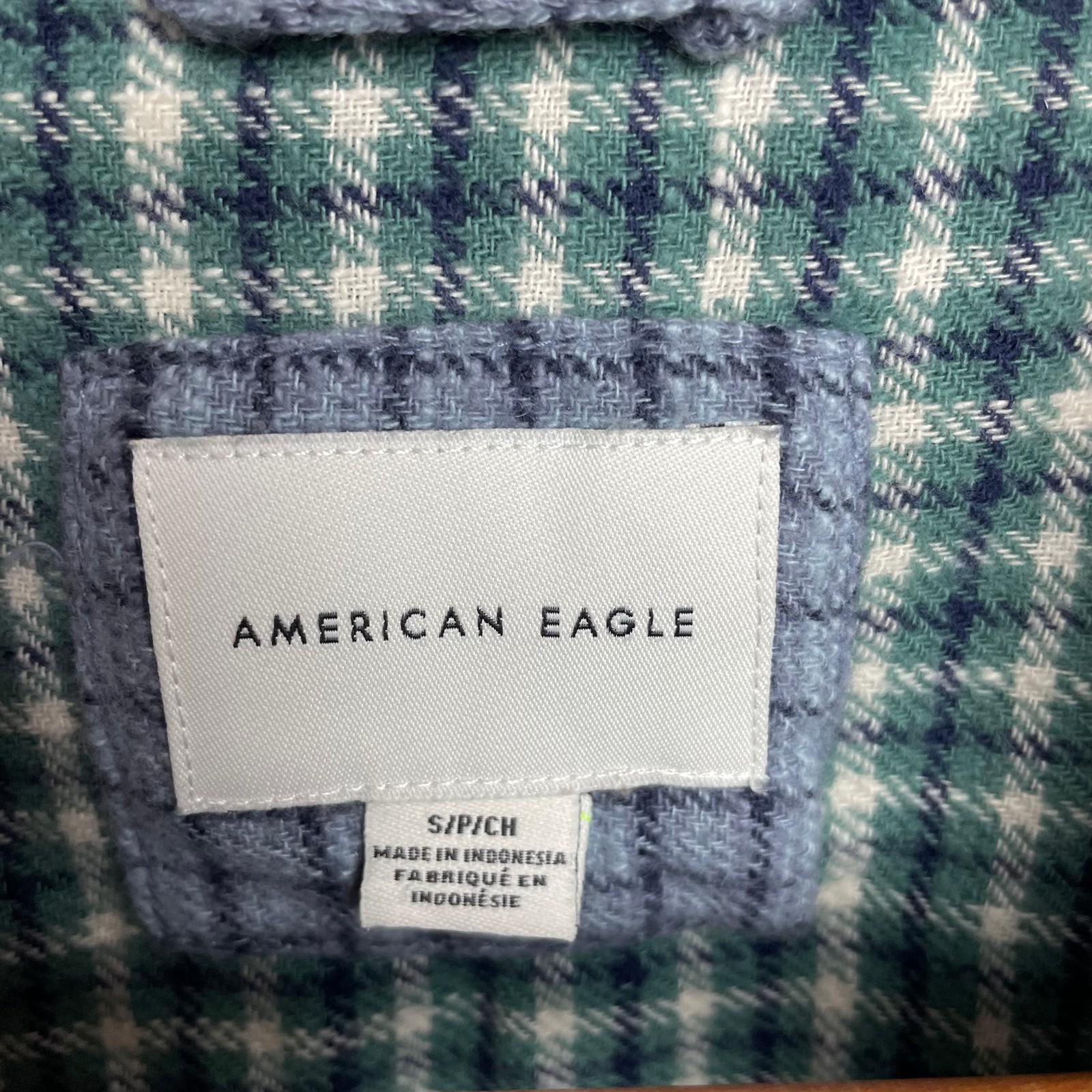 American Eagle Womens Patchwork Flannel Shirt Siz… - image 5
