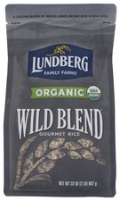 Lundberg Organic Wild Blend Rice 2 lb Pack of 6 