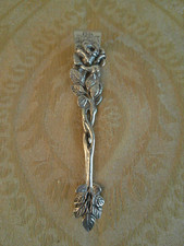 .800 Silver Antique Sugar Tongs Hildesheimer Rose German