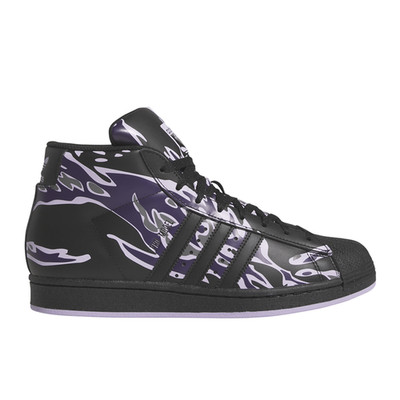 adidas Pro Model High Top  Mens Black, Purple Sneakers Casual Shoes JR7591