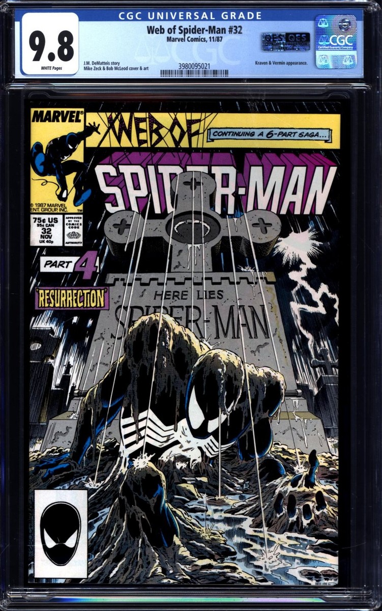 Marvel - WEB OF SPIDER-MAN #32 - Grade 9.8 - Comic Book | eBay