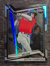 2022 Panini Elite Extra Edition Decade #17-Justin Crawford Die-Cut 53/999 (RC) 