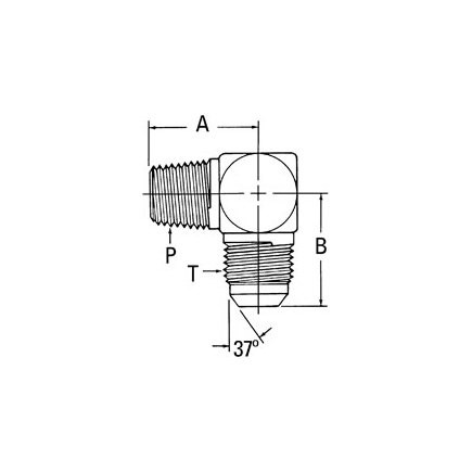 Weatherhead 2024-12-12S Adapter Elbow Adaptor