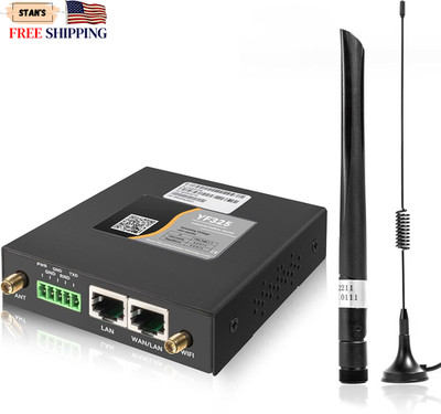 Unlocked 4G LTE VPN Router with Dual SIM RS232 External Antenna FREE SHIPPING