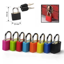 1 pc Mini Steel Padlock with 2 Keys: Travel Suitcase Diary Luggage Security Lock