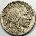 1928-S BUFFALO NICKEL VF+ NEARLY FULL HORN EARLY CIRCULATED COIN! SCARCE