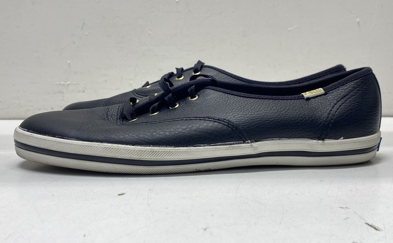 Keds X Kate Spade Women's Black Leather Lace-Up Shoes Size 9.5