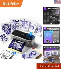 TP31 Tattoo Stencil Printer, Mini Tattoo Printer with 30pcs Transfer Paper,Bl...