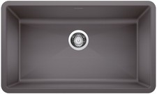 Blanco 440150 Precis 32" Undermount Single Basin SILGRANIT - Cinder