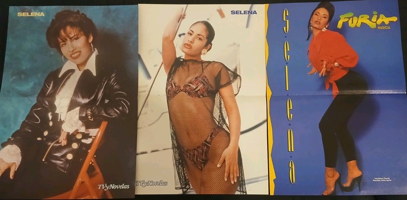 Selena Quintanilla Magazine Poster Lot #2 Three Posters Furia TV Y Novelas 