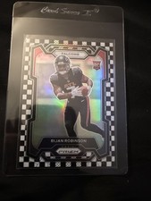 2023 Panini Prizm - Rookies Bijan Robinson #305 Black & White Checker Prizm (RC)