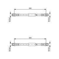 2X Bosch BremsschlÄUche Vorne Passend FÜR Vw Transporter Links+Rechts