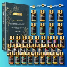 35Pcs Essential Oils Set 100% Pure Natural Aromatherapy Oils Gift Kit 5ml