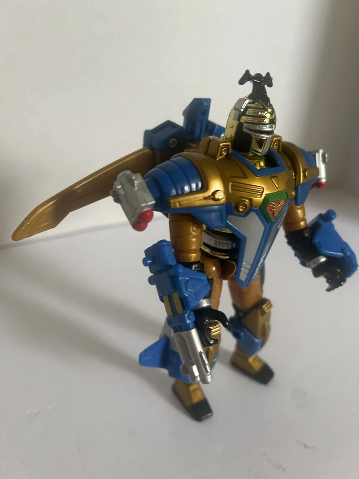 Figura de acción vintage Power Rangers Deluxe Blue Centurion Bandai 1997 robot Foto 2 de 4