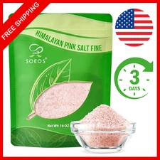 Himalayan Pink Salt, Fine Grain, 16 Oz (1 Pound), Pink Himalayan Sea Salt, Non-g