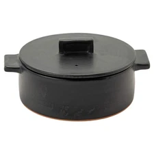 Rikizo Earthenware Pot, Duman, For 1-2 People, Black, Diameter 22.5Cm X Depth 1_