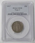 1917 VF-35 TYPE-1 PCGS GRADED STANDING LIBERTY QUARTER