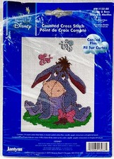 2005 Janlynn Eeyore & Bees W113288 Counted Cross Stitch Kit 5x7 Disney 15443