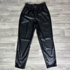 Faux Leather Tapered Trousers for Women for sale