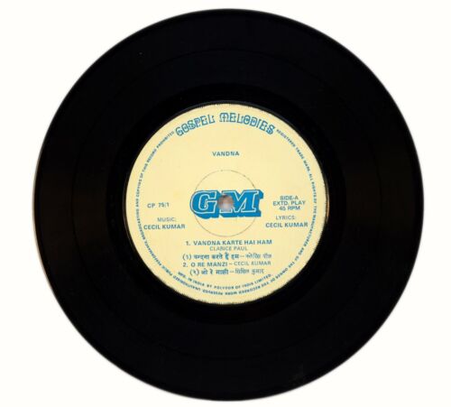 Original Vintage Collectible Album Music Of Vandna Indian Record. i46-74 US