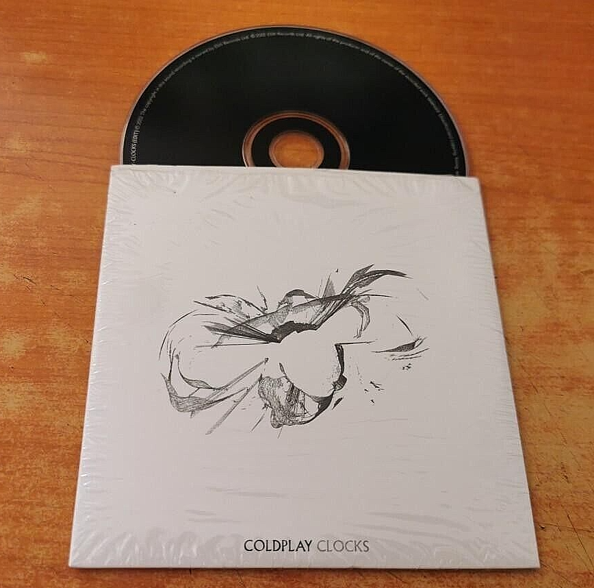 COLDPLAY Clocks ULTRA RARE UK PROMO CD SINGLE CARD SLEEVE CHRIS