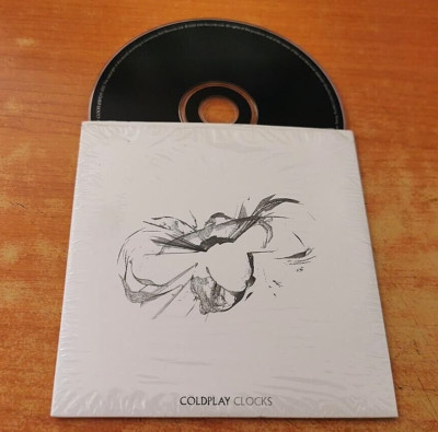 COLDPLAY Clocks ULTRA RARE UK PROMO CD SINGLE CARD SLEEVE CHRIS
