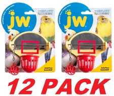 JW Bird Activitoy Birdie Basketball Toy for Cockatiels, Parakeets & more (12-PK)