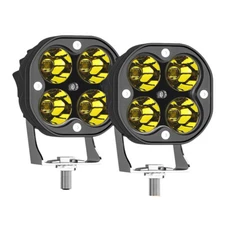 2pack LED Work Light Flood Spot Cube Pods Bar Driving Fog Lamp Offroad SUV Truck