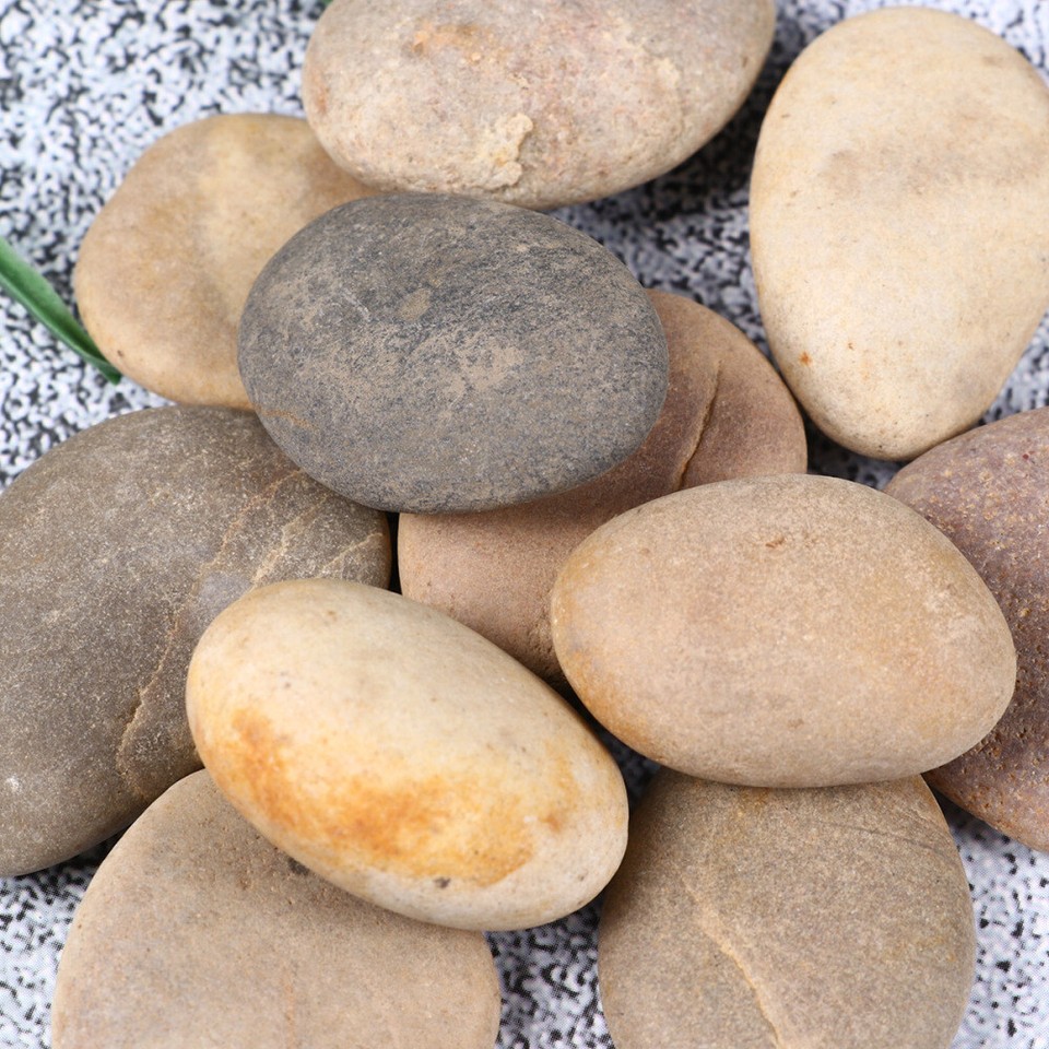 ROCKIMPACT 24 Malsteine – Dunkelgraue Flusskiesel, 5-8 Cm, Glatt, Für Kunst & Dekoration