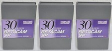 3 NEW MAXELL PROFESSIONAL BETACAM SP B-30M BQ TAPES