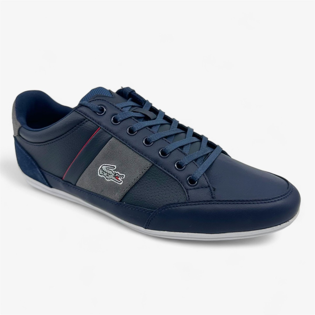 Lacoste Chaymon 216 SPM Navy Light Gray Mens Casual Sneaker