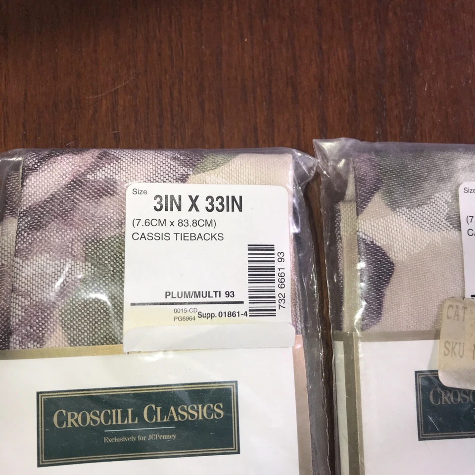 Corbatas Croscill Cassis Rosa Púrpura 3”x33” Nuevas Nunca Abiertas Un Par De Colección Foto 3 de 3