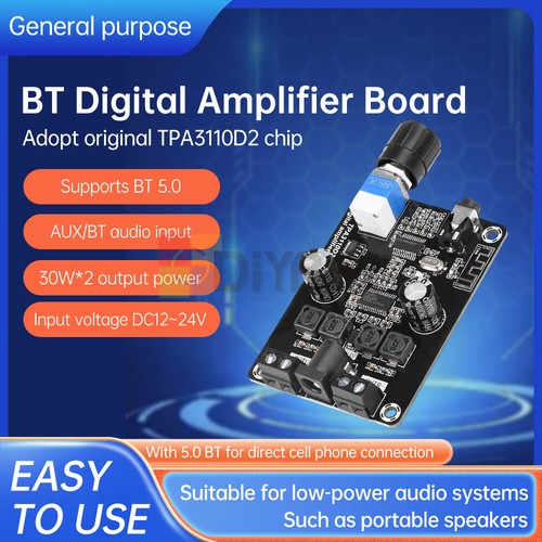 DC12-24V TPA3110D2 Bluetooth Digital Audio Power Amplifier Board 2channel 30W*2 - 第 7/15 張圖片