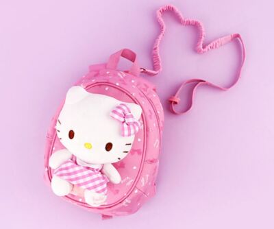 Hello Kitty Ribbon Toddler Safety Harness Backpack Strap Bag Cute