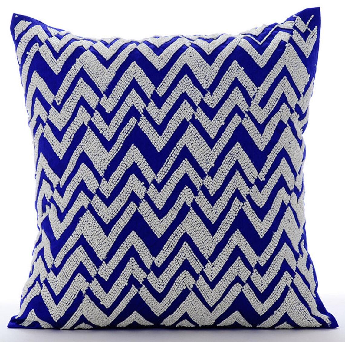 Sofa Cushion Cover Blue 16