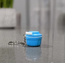 Tupperware keychain mini chop n prep chopper keychain in Blue New.