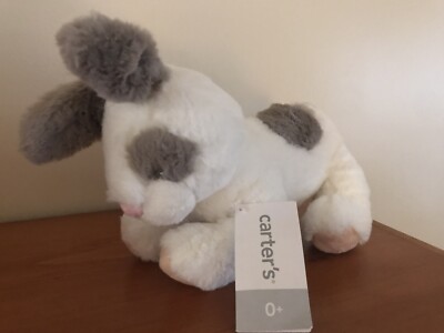NWT Carters Plush Toy Stuffed Animal White Patches 9