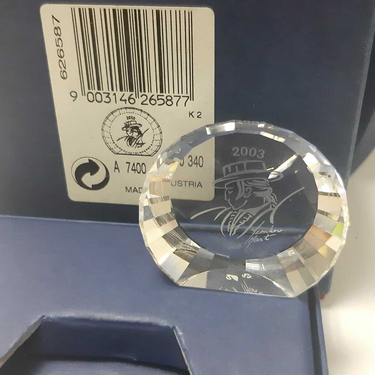 Swarovski 626587 40mm Antonio SCS 2003 Title Plaque