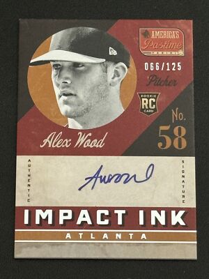 2013 America's Pastime Baseball #II-AW Alex Wood #/125 Impact Ink Auto