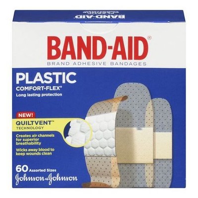 Johnson&Johnson band-aid plastic strip asst comfo 60's (062600061782)