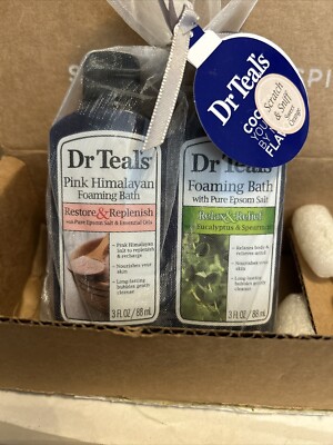 Dr Teal's Foaming Bath 2pk Relax & Relief / Soothe & Sleep 3 fl oz ea