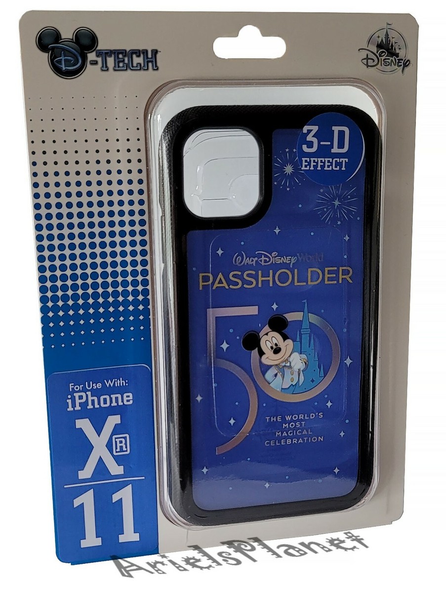 【Disney】Walt Disney World 年間パスホルダー iPhoneケース Disney Parks 50th Anniversary Mickey Mouse Passholder 3D