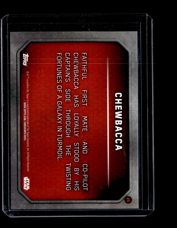 2015 Topps Star Wars: The Force Awakens Series 1 #25 - Chewbacca - Image 2 of 2