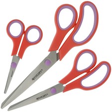 Westcott Easy Grip Scheren 3 Stück Rot | Uni...