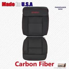 2004 to 2008 Ford F150 SPORT PASSENGER Bottom & Top Leather Seat Cover Black