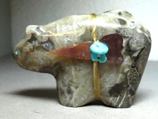 ZUNI FETISH F-4995 SEPTARIAN MOUNTAIN LION BY DAPHNE QUAM