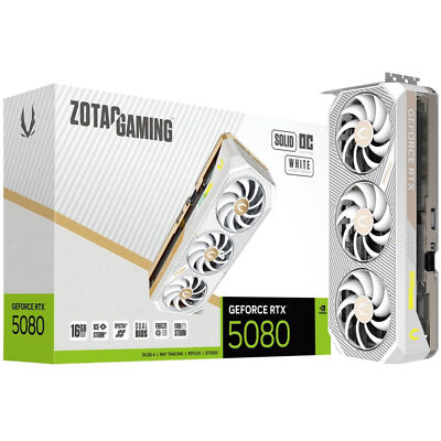 ZOTAC GeForce RTX 5080 SOLID OC White Edition, Grafikkarte