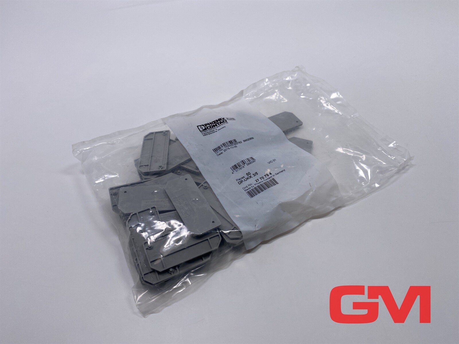 VPE 50X Phoenix Contact Spacer Plate DP-UKK 3/5 2770794 Gray