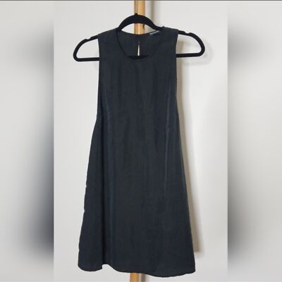 american apparel jersey dresses American Apparel Brushed Jersey Dakota Black Dress Size Medium