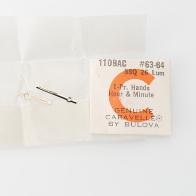 Caravelle 11OBAC - SSQ 26 LUM Set of Hands Hour Minute Watch Part (C3D24)